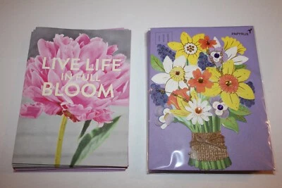 Lot of 10 Easter Cards from Papyrus & Recycled Greetings Flowers in bloom - Image 1 of 4