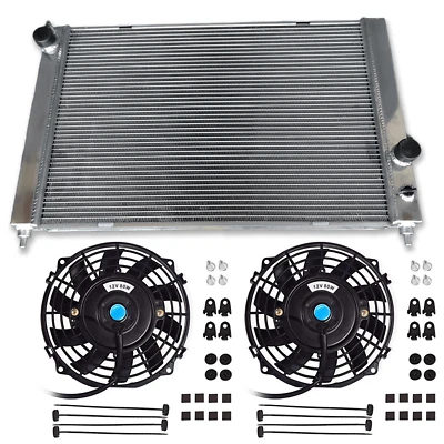 Radiador y ventiladores de aluminio para 1999-2004 03 Land Rover Discovery II 2 V8 4,0 4,6 L Foto 1 de 4