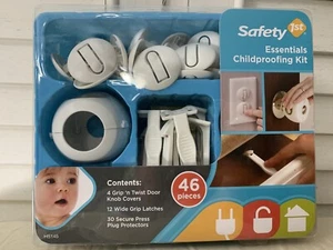 BRAND NEW Safety 1st Essentials Childproofing Kit 46 Pieces FREE SHIPPING - Picture 1 of 5