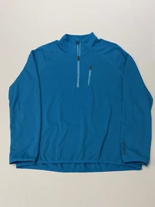 Merrell Fleece Jacket 1/4 Zip Pullover Mens Large Select Regulate Blue - Picture 1 of 11