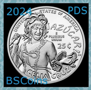 2024 PDS American Women Quarter Series - Celia Cruz - THREE Coins Ship TODAY!! - Picture 1 of 4