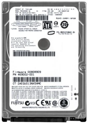 Hard Drive Fujitsu MHZ2250BH G2 250GB 5400RPM 8MB Cache SATA II 2.5'' Inch - Image 1 of 3