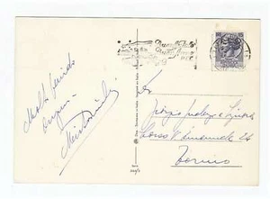 Cartolina Natale autografo MIRTO PICCHI tenore Foto GIORGIO GUALERZI Bosisio - Picture 1 of 2