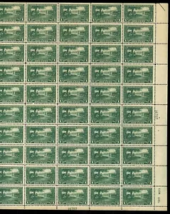 MINT SHEET of 50 - #617 1c Lex-Concord - XF og NH - Picture 1 of 1