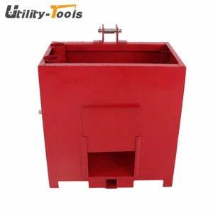 3 Point 800Lbs Hitch Ballast Box Tractor Ballast Box W/ Quick Hitch Receiver 2'' - Picture 1 of 12