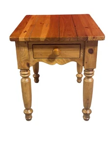 Ethan Allen Farmhouse Pine Side Lamp Table FREE SHIPPING! - Picture 1 of 10