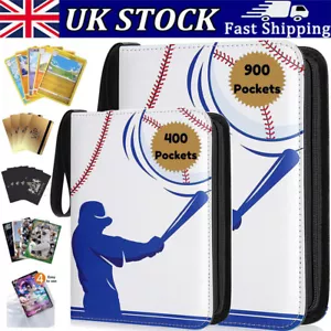 Trading Cards Album Folder 400-900 Pockets Card Binder Holder for Pokemon Cards - Picture 1 of 14