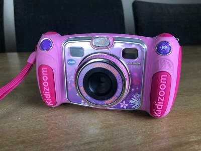 Cámara digital Vtech Kidizoom Duo 4x Zoom rosa - probada y funcionando Foto 1 de 4