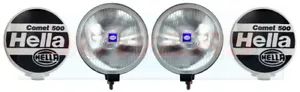 2x HELLA COMET 500 6" 163mm CLEAR LENS DRIVING LIGHTS SPOT LIGHTS SPOT LAMPS - Picture 1 of 4