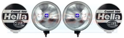 2x HELLA COMET 500 6" 163mm CLEAR LENS DRIVING LIGHTS SPOT LIGHTS SPOT LAMPS - Image 1 of 4