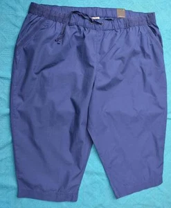 AUTOGRAPH NEW Blue Ocean Drill Crop Pants Size 26.NEW rrp $39.99 Comfy PULL-ON - Picture 1 of 2