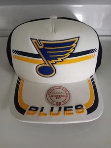 Mitchell & Ness Oficial NHL Hockey St. Louis Azul Gorra Ajustable Snapback - Imagen 1 de 4