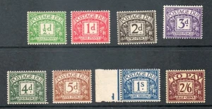 GB 1937-38 Geoge V1 Postage Dues Complete set stamps SG D27-D34 MNH - Picture 1 of 1