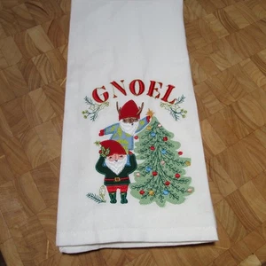 Gnoel Wichtel bestickt Baumwolle Geschirrtuch 20" x 31" Weltmarkt Neu ohne Etikett - Bild 1 von 10