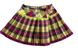 XLNT SZ 10a Jean Paul Gaultier Waist 24” Iconic Plaid Mini Skirt Kilt Designer - Picture 1 of 8