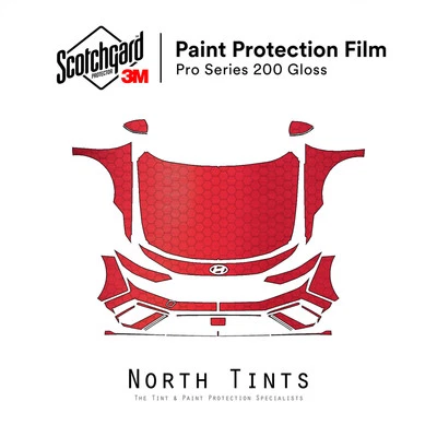 Protección de pintura precortada 3M PRO PPF transparente para Hyundai Elantra N-Line 2024-2025 Foto 1 de 4