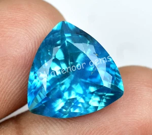 Makelloser natürlicher türkisfarbener Saphir 12,10 kt ZERTIFIZIERT Billionen loser Edelstein - Bild 1 von 5