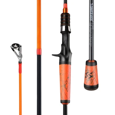 Fishing Pole 24 Ton Carbon Fiber Casting and Spinning Rods - Two Pieces, Supe... - Image 1 of 4
