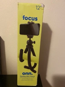 Onn. Flexible Mini-Tripod For Smartphone Devices/Compact Cameras/GoPros 12 Inch - Picture 1 of 2