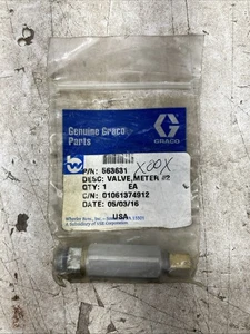 Graco Meter #2 Valve 563631 (New Old Stock) - Picture 1 of 3
