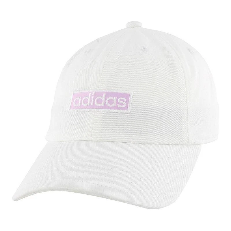 Gorra de béisbol Adidas Contender II para mujer - gorra ajustable blanca/lila Foto 1 de 1