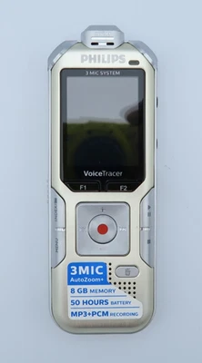 PHILIPS DVT8010 Digital Voice Tracer Dictaphone Handheld/Pocket Recorder 8GB - Image 1 of 4