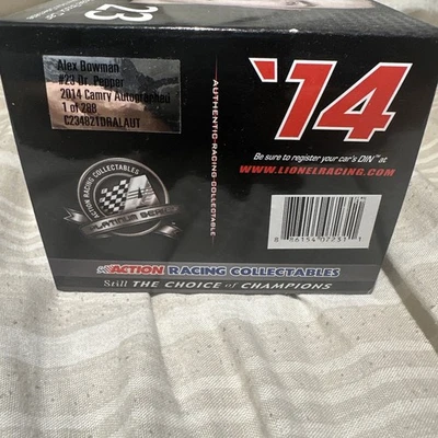2014 alex bowman 1/24 autographed diecast - Image 1 of 4