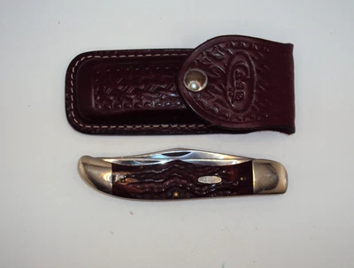 复古 Case XX U.S.A 6265 SAB 4 DOT 1986 原装标记 Case XX 皮革护套 — 第 1/4 张图片