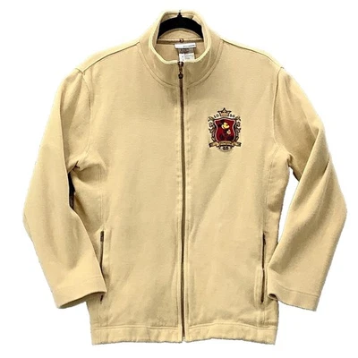 Chaqueta Disneyland Resort Para Hombre Tostada Mediana Cremallera Completa Escudo de Mickey Bordado Foto 1 de 4