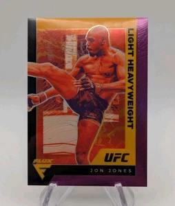 Jon Jones 2021 Panini Chronicles UFC Flux #246 Purple Holo Prizm SP #d/49 Debut - Picture 1 of 2
