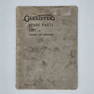 Gleniffer DH Marine Diesel Engine Parts List Manual – Glasgow 1950s Original - Picture 1 of 13