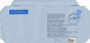 Shackleton WR960 FLOWN AIR LETTER: 1981 Biggin Hill SHS - Pilot Signed #38/59 - Picture 1 of 1