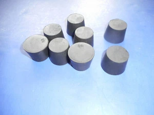 One Pound of New Solid #6.5 Laboratory Rubber Stoppers (lot of 16) No. 6.5 - Picture 1 of 5