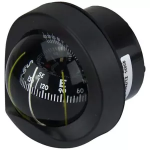 Marine Compass, Boat Autonautic Bulkhead Mount Black Compass NEW 85mm Card - Foto 1 di 3