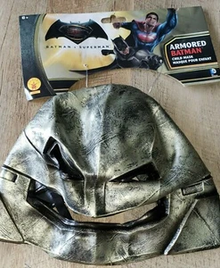 ARMORED BATMAN HALLOWEEN MASK NEW NWT boys ages 6 up RUBIES costume PRETEND PLA - Picture 1 of 1