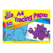 Artbox A4 Tracing Paper Kids Arts & Crafts 60 Sheets Pad Book Copying Drawing 