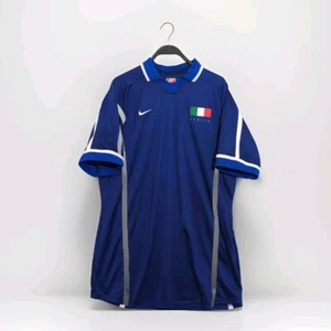 Vintage Italien Trikot 1997-98 Nike Blau XL Training Fußball Football Maglia Shirt - Bild 1 von 12