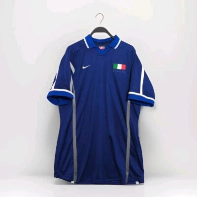 Vintage Italy Jersey 1997-98 Nike Blue  XL Training Soccer Football Maglia Shirt - Image 1 of 4