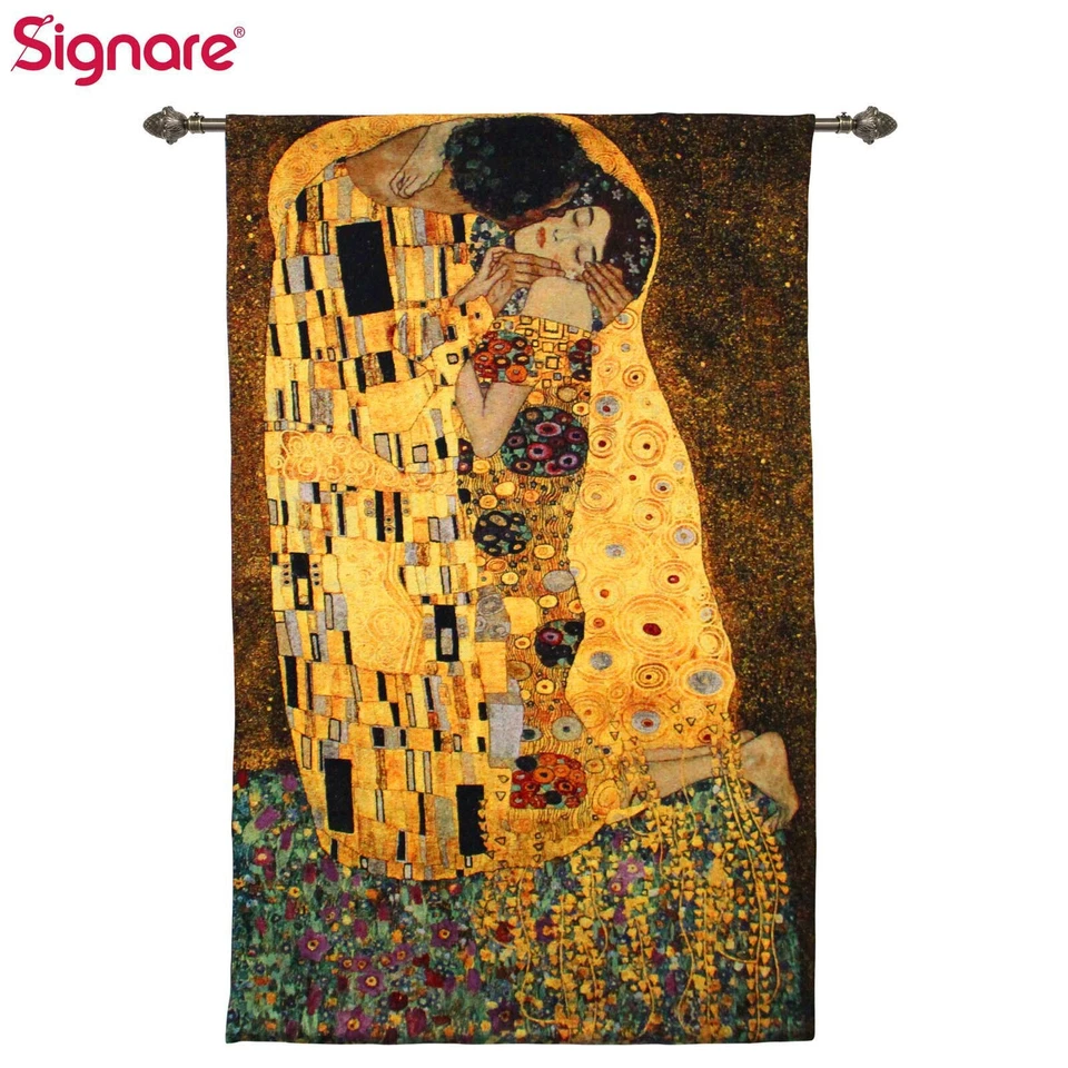 Tapestry Wall Hanging Gustav Klimt The Kiss - Image 1 of 4