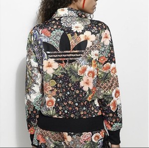 ladies floral adidas jacket