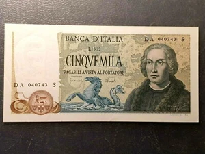 ITALIA ITALY 500 LIRE 500 LIRAS 11/04/1973 P-102b COLON 3 CARABELAS EBC/EBC+ - Imagen 1 de 2