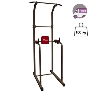 Kraftstation Klimmzugstange Boden 100 kg Stahl Dip Station Kraftturm freistehend - Bild 1 von 4