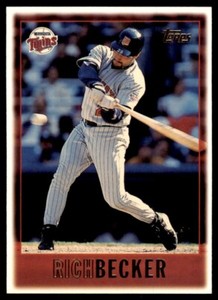 1997 Topps Baseball Card Rich Becker Minnesota Twins #148