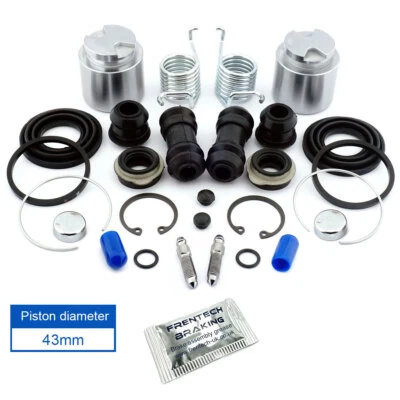 For Toyota MR2 MK2 SW20 (91-00) 2x Rear Caliper Repair Kit & Pistons (43mm Dia) - Image 1 of 4