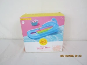 Sun Squad Inflatable Lounge Float Blue Pool Seat Relaxer - Imagen 1 de 11