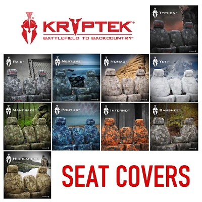 Fundas de asiento a medida Coverking Kryptek camufladas Neosupreme para Honda Element Foto 1 de 4