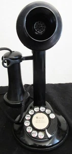 Automatic Electric Black Candlestick Rotary Dial Telephone Circa 1915 #1 - Picture 1 of 4