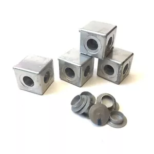 Lote de 4 conectores y enchufes de esquina de extrusión de aluminio cuadrado Parker 18-826, 2 vías - Imagen 1 de 5