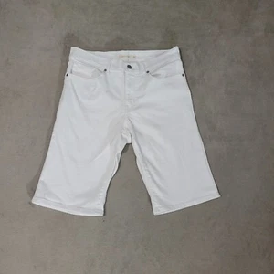 Levi's Straus Womens Bermuda Denim Shorts White Sz 30 - Picture 1 of 6