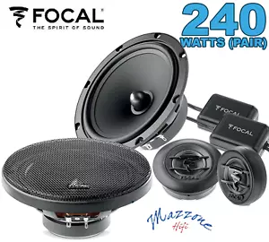 FOCAL KIT ASE-165 WOOFER TWEETER CROSSOVER 2 VIE 16,5CM ALTOPARLANTE CASSE AUTO - Imagen 1 de 10